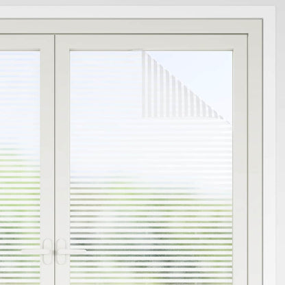 vidaXL Window Film Frosted Stripes Design 0.9x50 m PVC