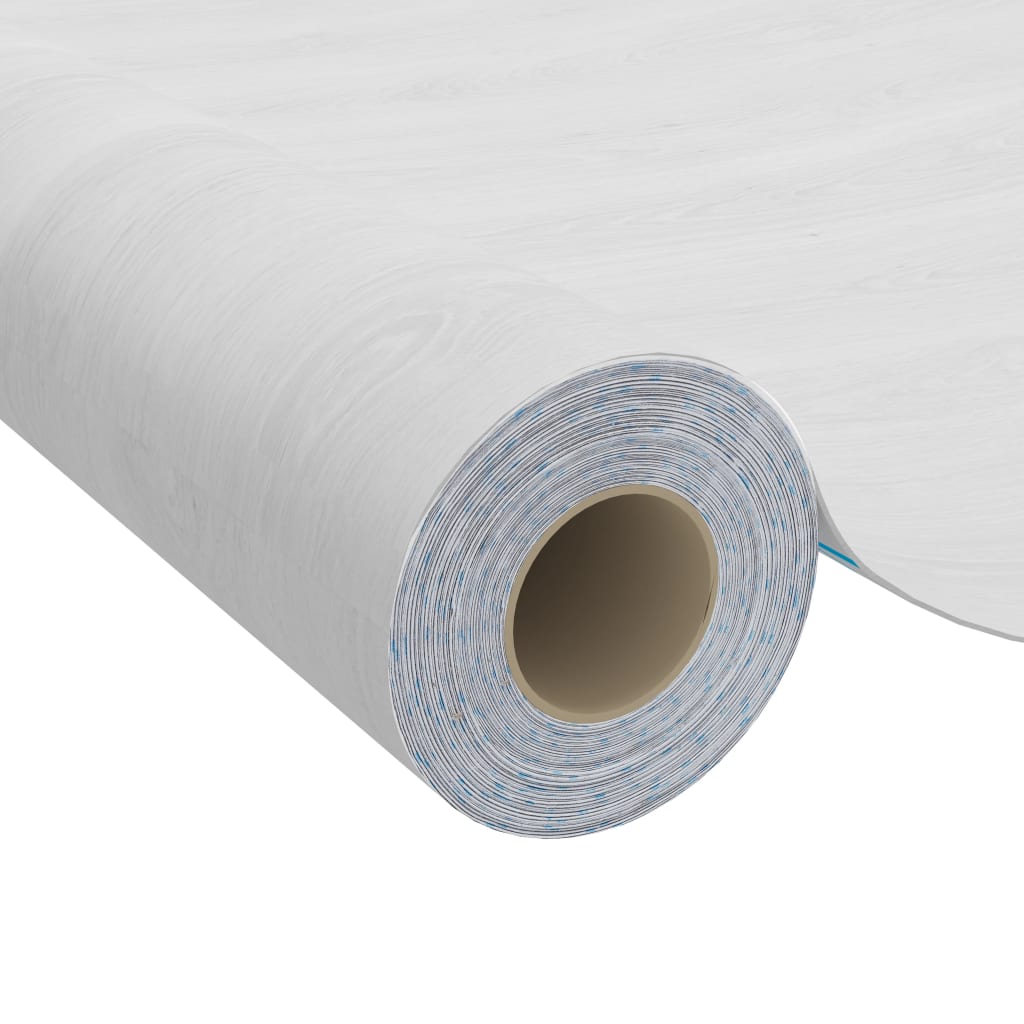 146111 vidaXL Self-adhesive Door Films 2 pcs White Wood 210x90 cm PVC