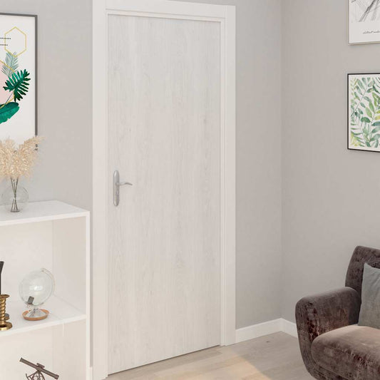 146111 vidaXL Self-adhesive Door Films 2 pcs White Wood 210x90 cm PVC
