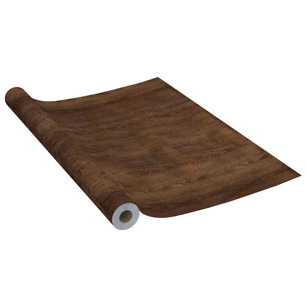 146112 vidaXL Self-adhesive Door Films 2 pcs Dark Oak 210x90 cm PVC