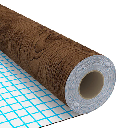 vidaXL Adhesive Door Film | Set of 2 | Dark oak | PVC | 210x90 cm