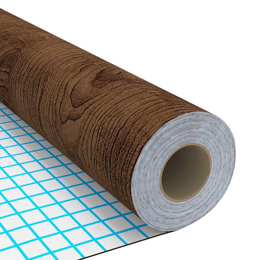 146112 vidaXL Self-adhesive Door Films 2 pcs Dark Oak 210x90 cm PVC