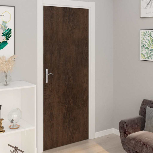146112 vidaXL Self-adhesive Door Films 2 pcs Dark Oak 210x90 cm PVC