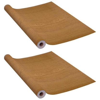 146114 vidaXL Self-adhesive Door Films 2 pcs Light Oak 210x90 cm PVC