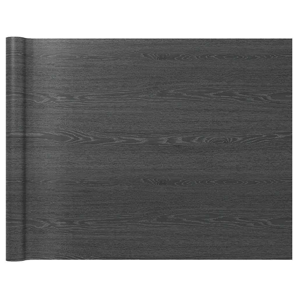 vidaXL Door Film | Dark Wood | PVC | 500 x 90 cm | Decorative Inlays