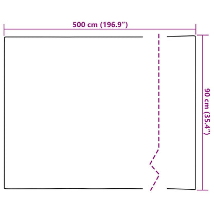 vidaXL Door Film | Dark Wood | PVC | 500 x 90 cm | Decorative Inlays