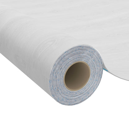 vidaXL Self-adhesive Furniture Film White Wood 500x90 cm PVC