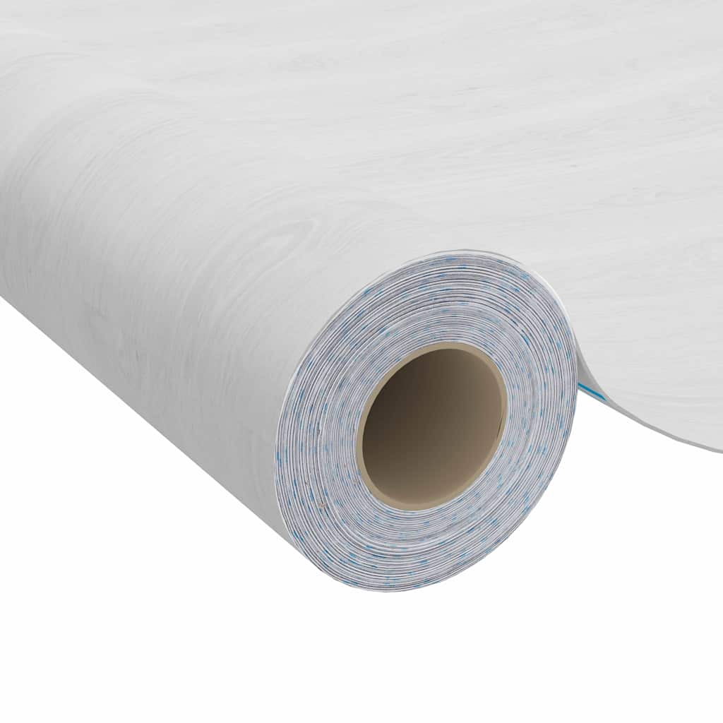 146116 vidaXL Self-adhesive Furniture Film White Wood 500x90 cm PVC