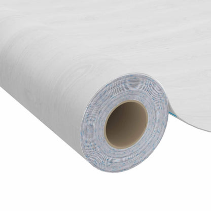 146116 vidaXL Self-adhesive Furniture Film White Wood 500x90 cm PVC