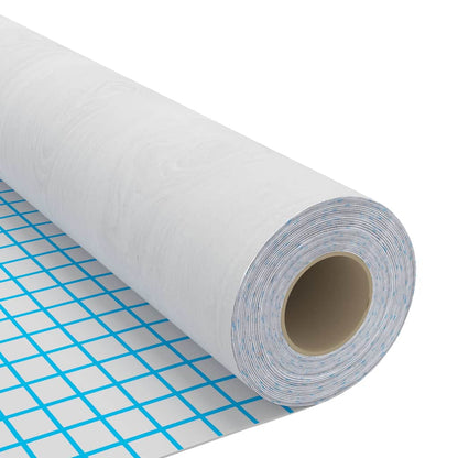 146116 vidaXL Self-adhesive Furniture Film White Wood 500x90 cm PVC