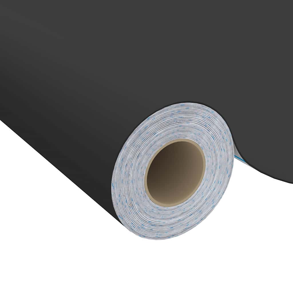 146123 vidaXL Self-adhesive Furniture Film Black 500x90 cm PVC