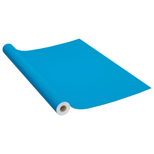 146126 vidaXL Self-adhesive Furniture Film Azure 500x90 cm PVC