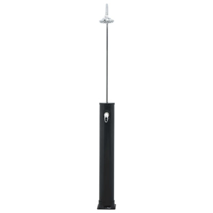 vidaXL Solar Shower Black 214 cm 20 L