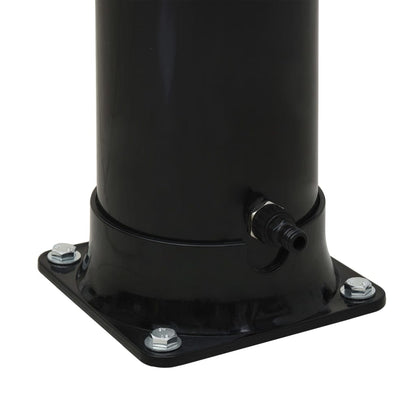 vidaXL Solar Shower Black 214 cm 20 L