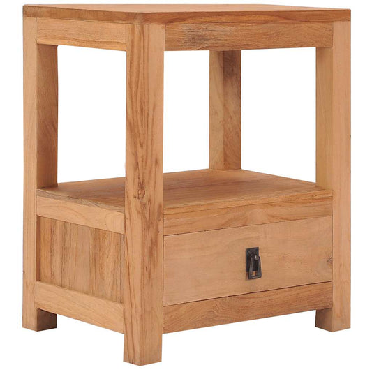 vidaXL Beside Cabinet | Natural Teak | Solid Teak Wood | 40x30x50 cm