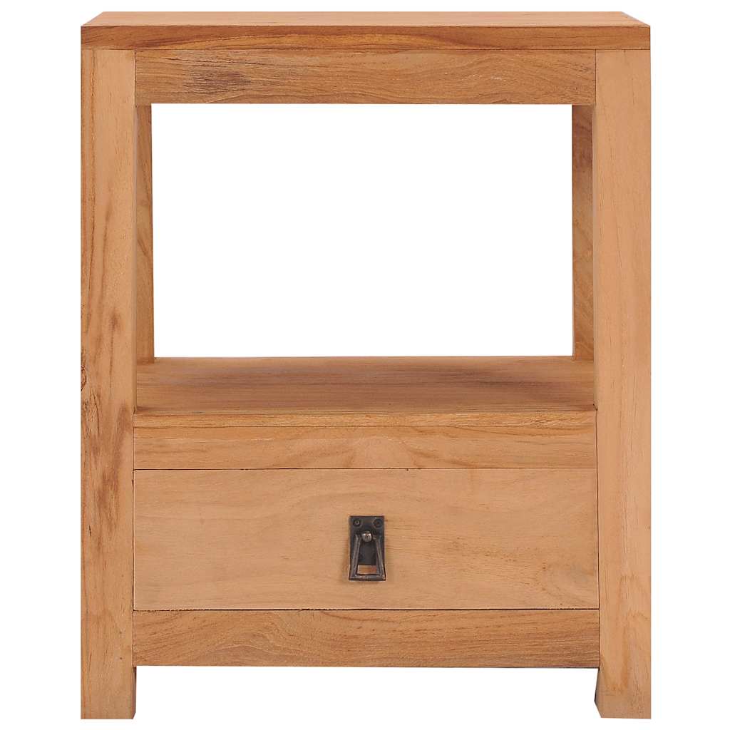 vidaXL Beside Cabinet | Natural Teak | Solid Teak Wood | 40x30x50 cm