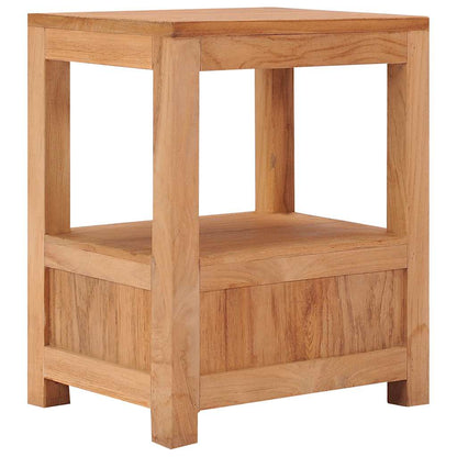 vidaXL Beside Cabinet | Natural Teak | Solid Teak Wood | 40x30x50 cm