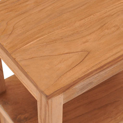 vidaXL Beside Cabinet | Natural Teak | Solid Teak Wood | 40x30x50 cm