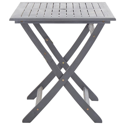 vidaXL Garden Dining Set | Grey | Solid Acacia wood | Medium | Foldable