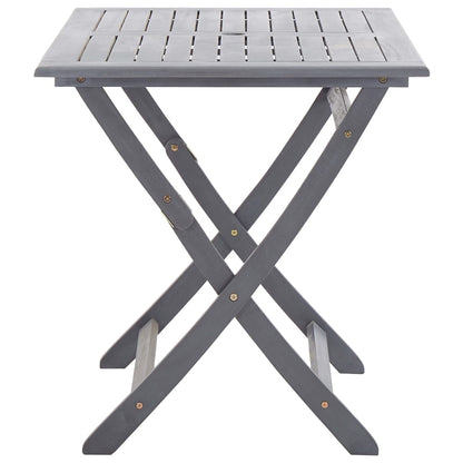 vidaXL Garden Dining Set | Grey | Solid acacia wood | Medium | Foldable