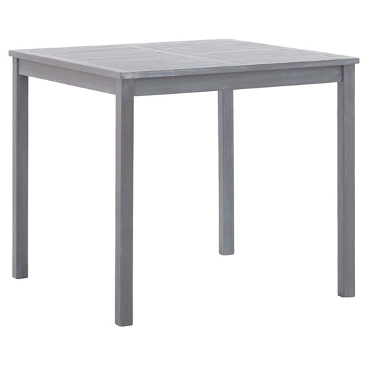 vidaXL Garden Dining Set | Grey | Solid acacia wood | Medium | Foldable