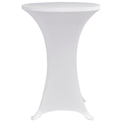 vidaXL Standing Table Cover Ø60 cm White Stretch 4 pcs