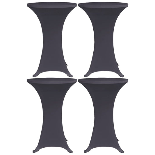 vidaXL Stretch Table Cover 4 pcs 60 cm Anthracite