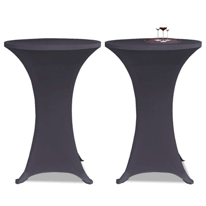 vidaXL Stretch Table Cover 4 pcs 60 cm Anthracite