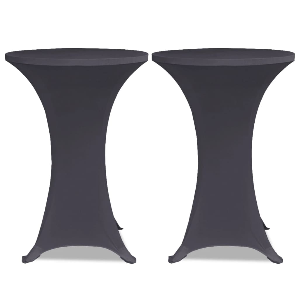 vidaXL Stretch Table Cover 4 pcs 60 cm Anthracite