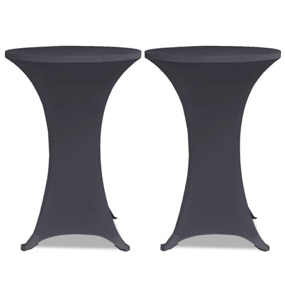 vidaXL Stretch Table Cover 4 pcs 60 cm Anthracite