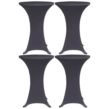 vidaXL Stretch Table Cover 4 pcs 70 cm Anthracite