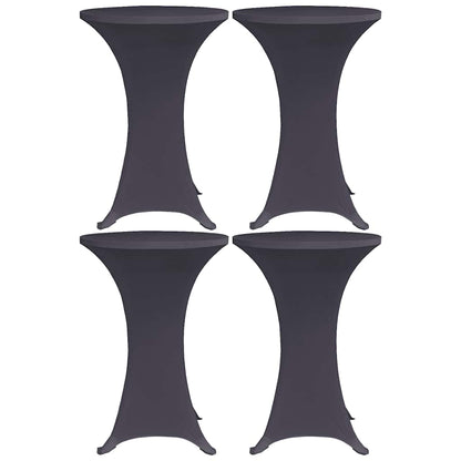 vidaXL Stretch Table Cover 4 pcs 80 cm Anthracite