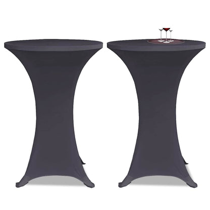 vidaXL Stretch Table Cover 4 pcs 80 cm Anthracite