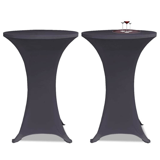 vidaXL Stretch Table Cover 4 pcs 80 cm Anthracite
