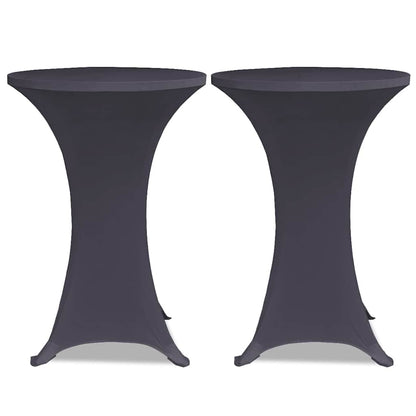 vidaXL Stretch Table Cover 4 pcs 80 cm Anthracite
