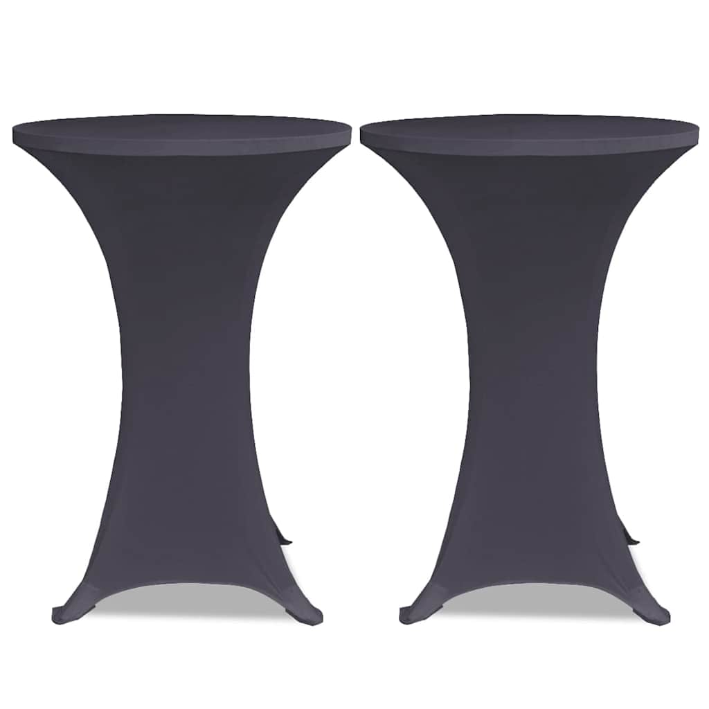 vidaXL Stretch Table Cover 4 pcs 80 cm Anthracite