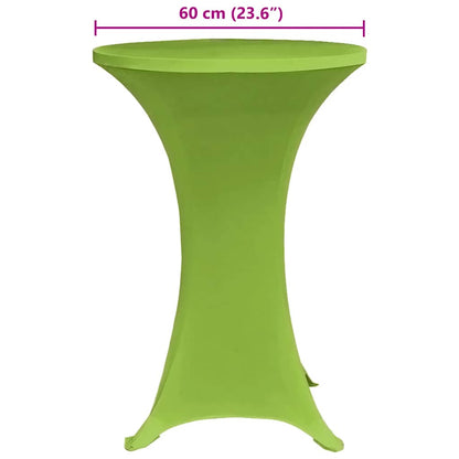 vidaXL Stretch Table Cover 4 pcs 60 cm Green