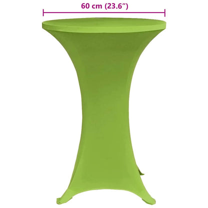 vidaXL Stretch Table Cover 4 pcs 60 cm Green