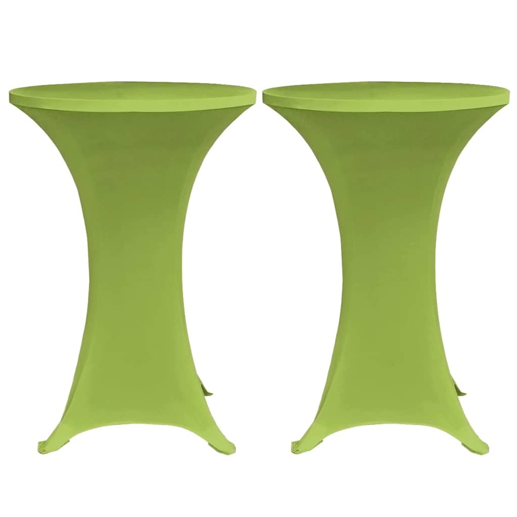 vidaXL Stretch Table Cover 4 pcs 70 cm Green
