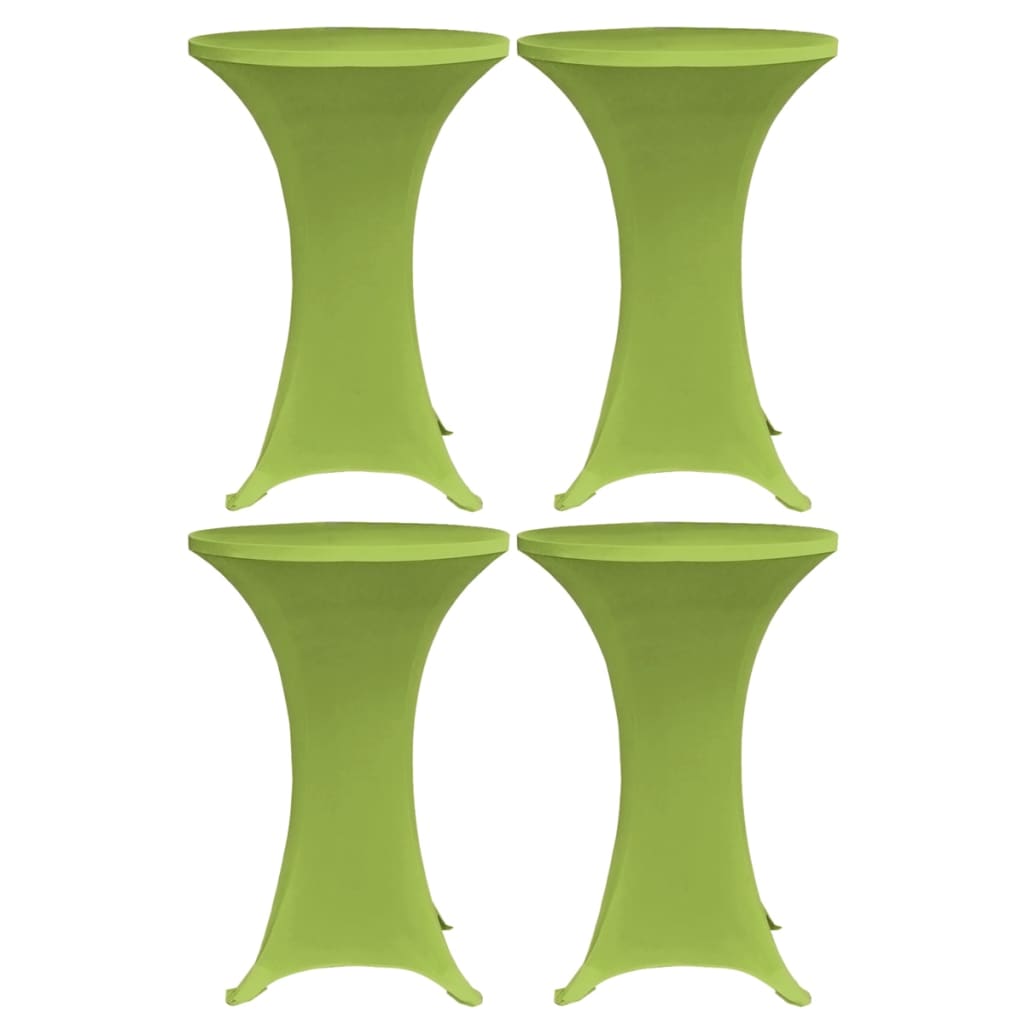 vidaXL Stretch Table Cover 4 pcs 80 cm Green