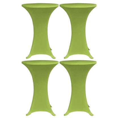 vidaXL Stretch Table Cover 4 pcs 80 cm Green