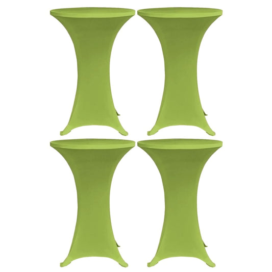 vidaXL Stretch Table Cover 4 pcs 80 cm Green