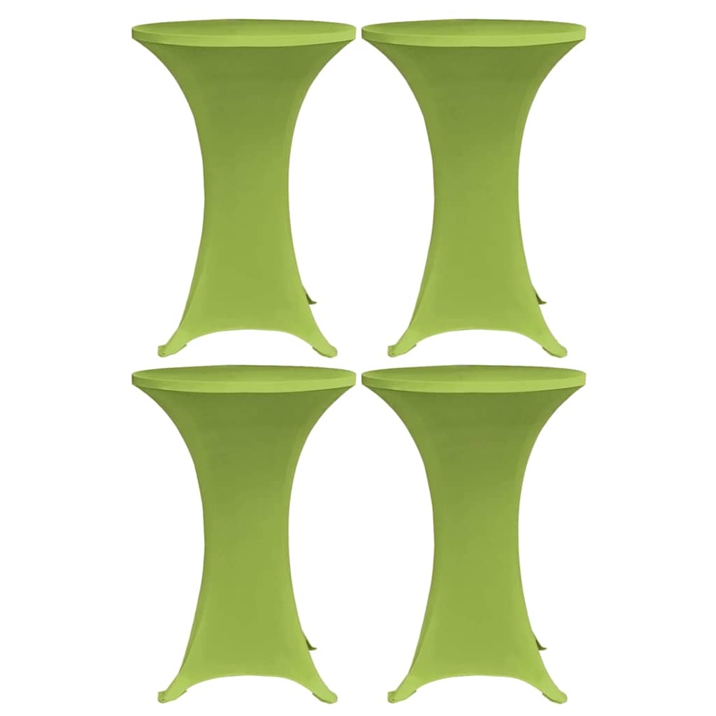 vidaXL Stretch Table Cover 4 pcs 80 cm Green