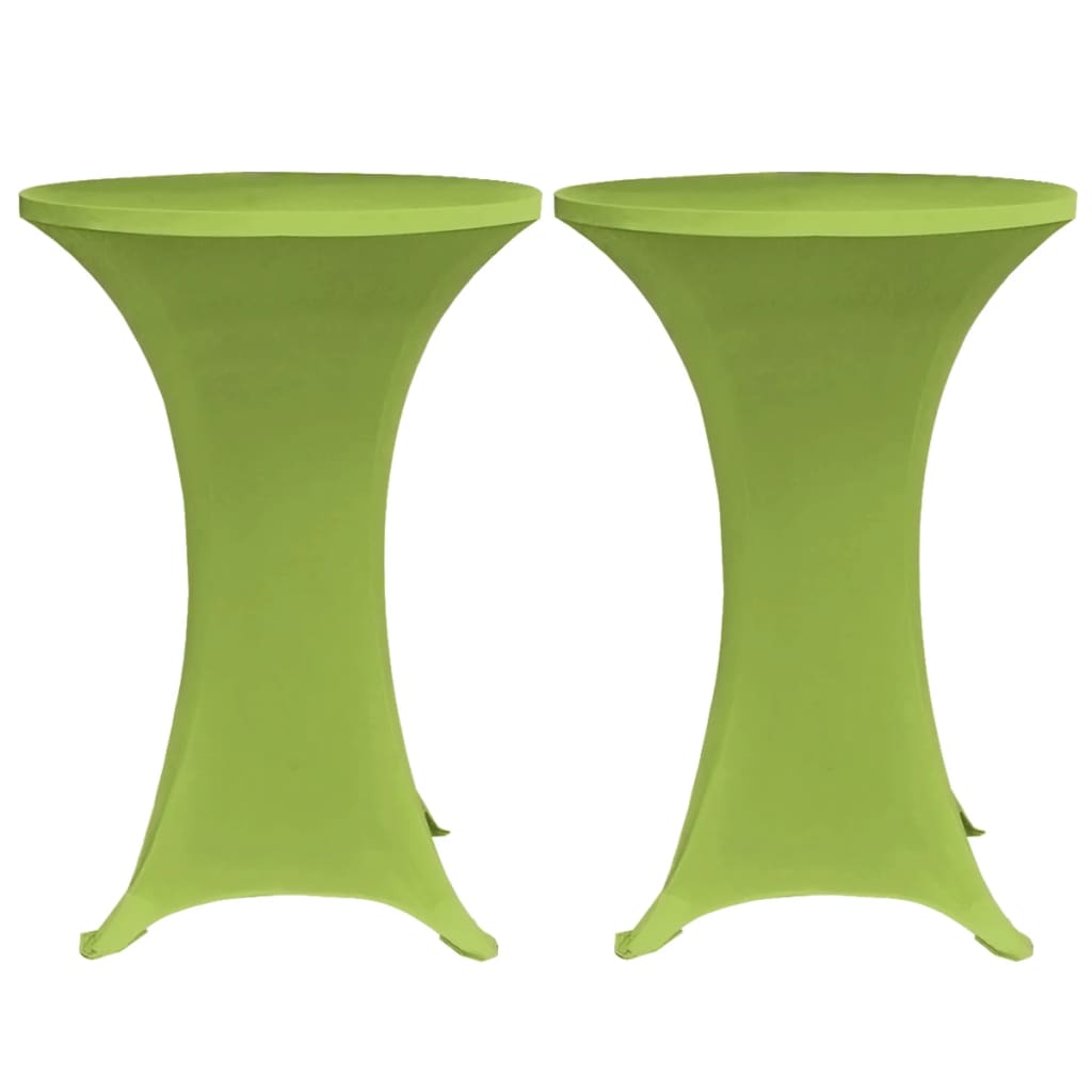vidaXL Stretch Table Cover 4 pcs 80 cm Green