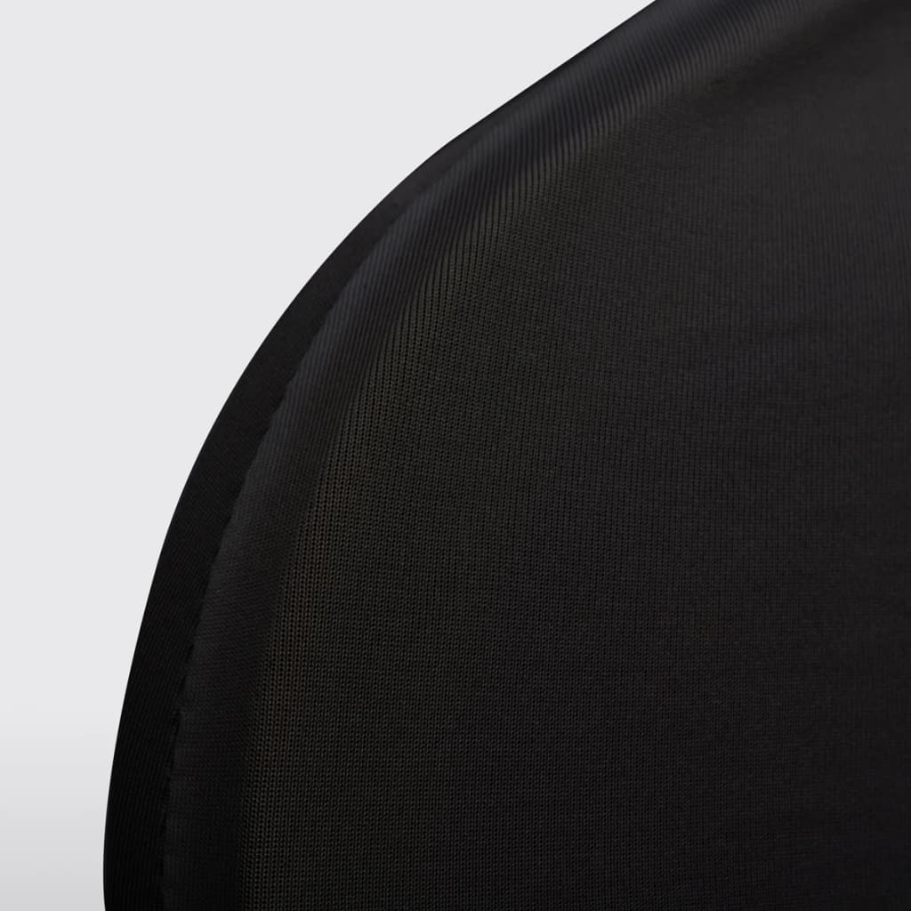vidaXL Chair Cover Stretch Black 12 pcs