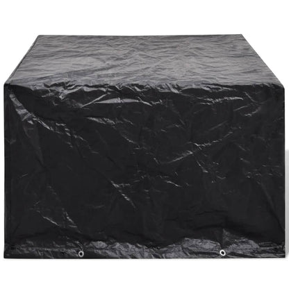 279119 vidaXL Garden Furniture Covers 2 pcs 4 Person Poly Rattan Set 8 Eyelets 113x113cm(2x41637)