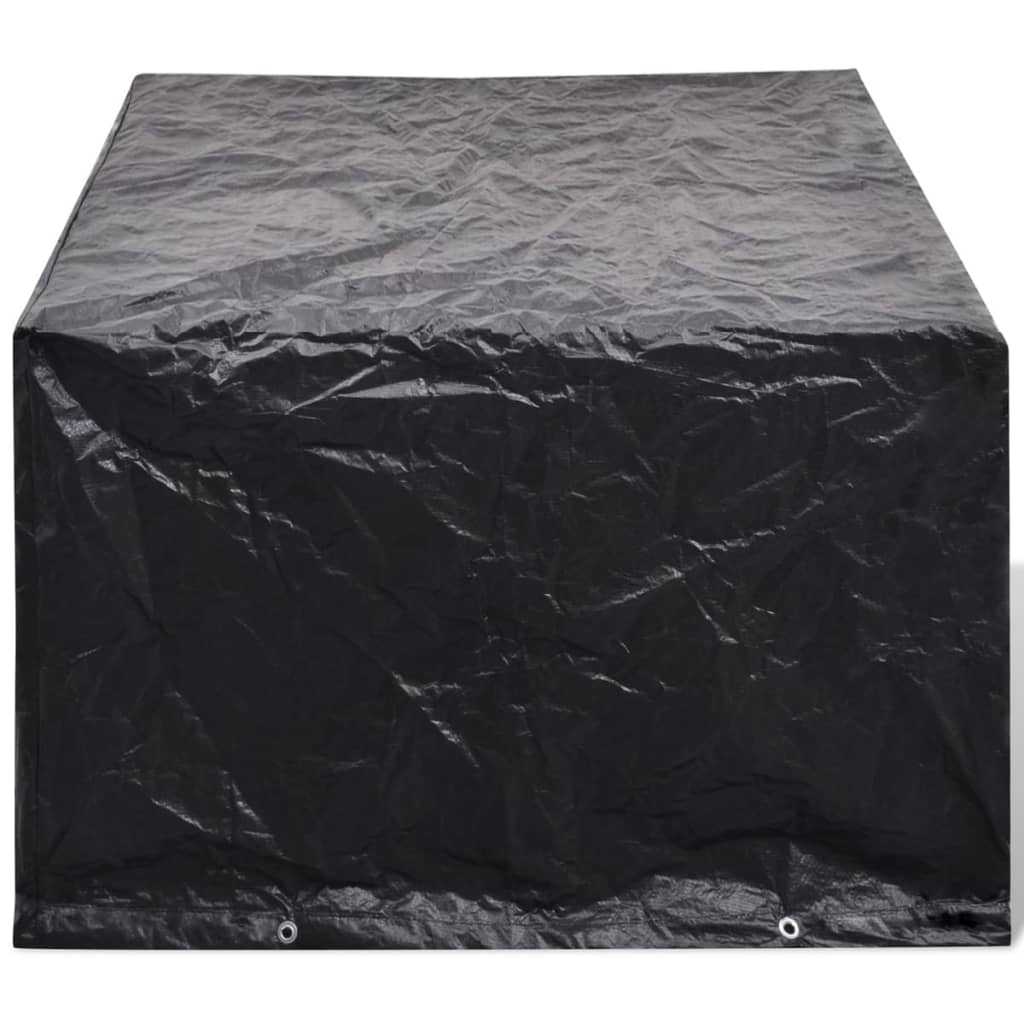 vidaXL Garden Furniture Covers 2pcs 4 Person Poly Rattan 180x140cm