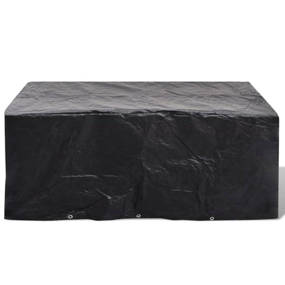 279123 vidaXL Garden Furniture Covers 2 pcs 6 Person Poly Rattan Set 10 Eyelets 240x140cm(2x41641)