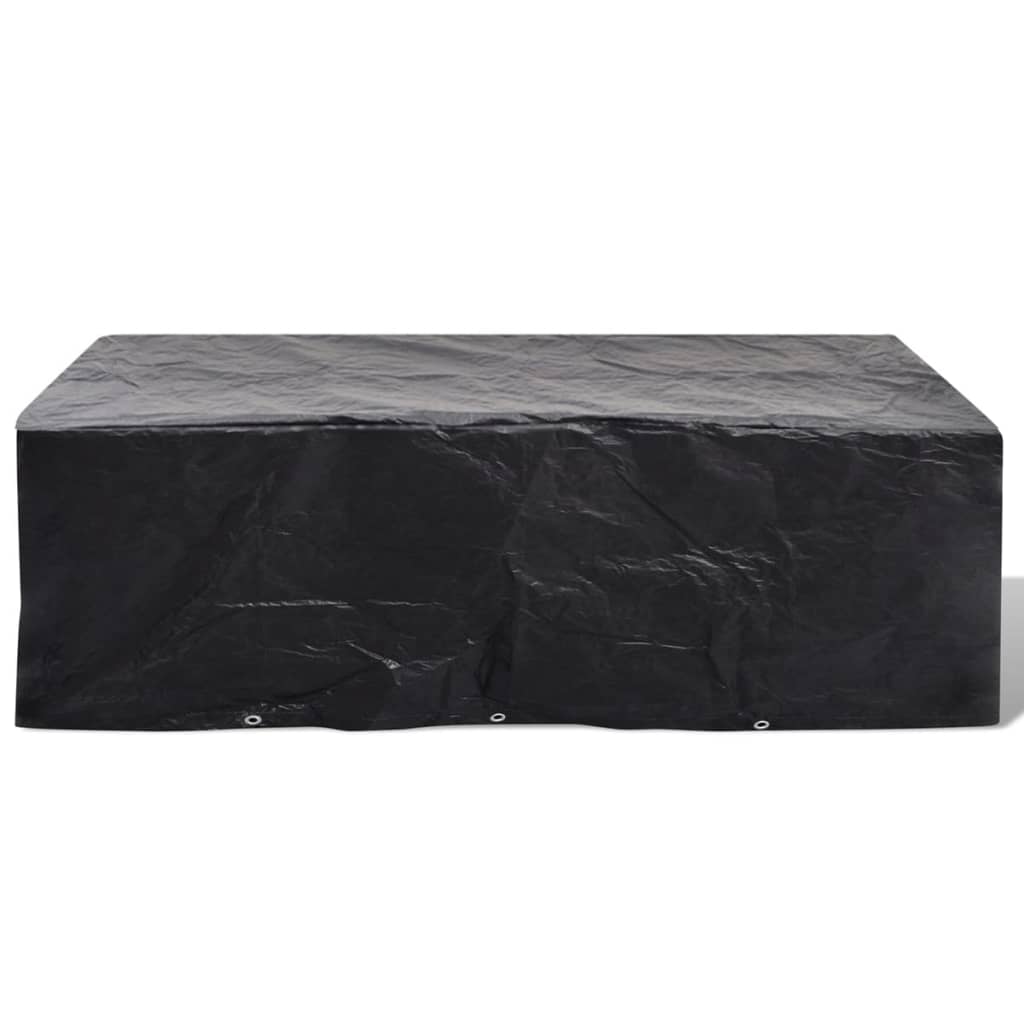 vidaXL Garden Furniture Covers 2pcs 8 Person Poly Rattan 300x140 cm