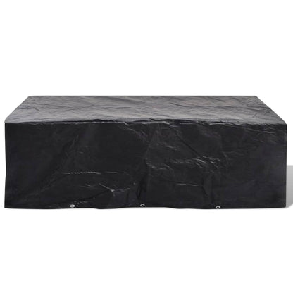 vidaXL Garden Furniture Covers 2pcs 8 Person Poly Rattan 300x140 cm